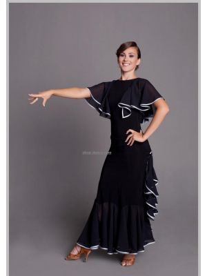 Блуза танцевальная № 304 черного цвета