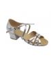 Туфлі для бальних танців на дівчинку Club Dance: Б-2 шкіра срібло