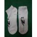 Шкарпетки гімнастичні білі з чорним лого