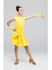 Платье для бальных танцев №882 (с 2-мя юбками, набивной гипюр)