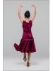 Платье для бальных танцев №890/1 (велюр полоса)