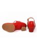 Туфли красные с раздельной подошвой для народных танцев Club Dance: 84102 (Н-4)