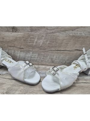 Акція! Любов - дитячий блок NSB від Галекс білий лак р. 23,5 жовті ремінці