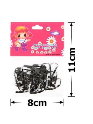 Набір силіконових резинок-тропіканок для афрокосичок широка нарізка