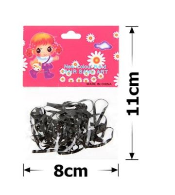 Набір силіконових резинок-тропіканок для афрокосичок широка нарізка