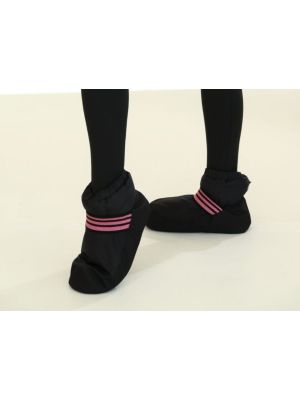 Чоботи-розігрівки (дутікі) Galaxy чорно-рожеві для гімнастики