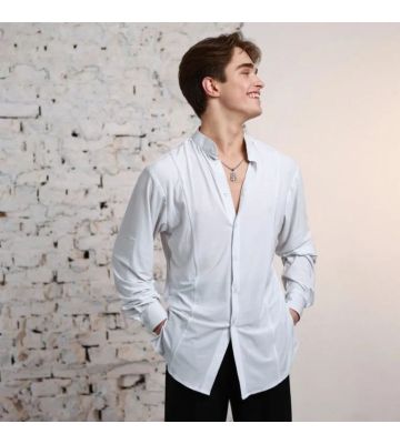 Рубашка мужская Lat Evgeniy White длинный рукав J.E.M.