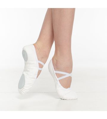 Балетки білі без носка ЛЮКС