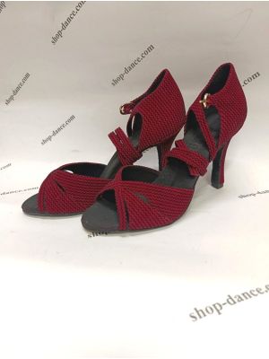 Соціальне взуття GALEX - Емілія червоні шевро зигзаг