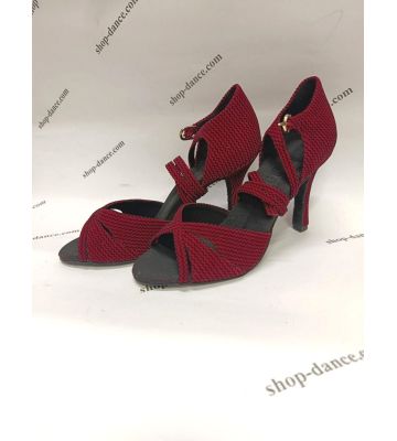 Соціальне взуття GALEX - Емілія червоні шевро зигзаг