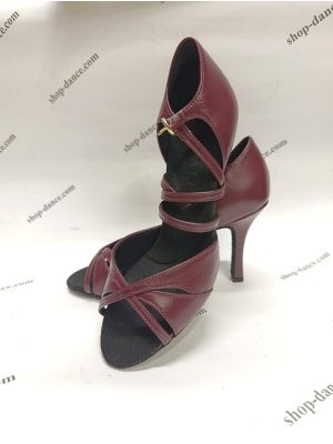 Соціальне взуття GALEX - Емілія шкіра бургунді