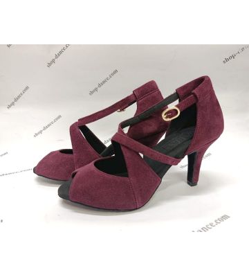 Соціальне взуття GALEX - Мерседес замш бургунді